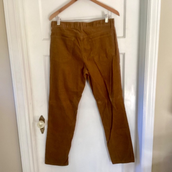 GAP Men's Brown Corduroy Slim Pants Size 33Wx30L 5 Pocket Cord Business Casual - Picture 9 of 13
